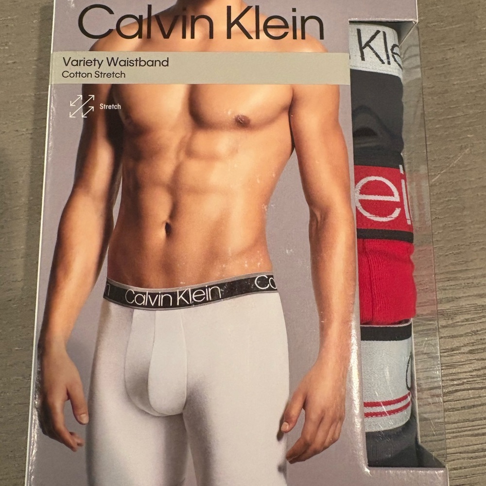 Calvin Klein Boxer Briefs Black, Red and Gray